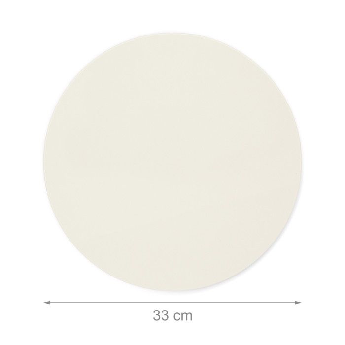 Relaxdays Pierre À Pizza Diamètre 33 Cm Épaisseur; 1 Cm Cuisson Au Four Pierre À Griller Ustensile Cuisine Pains, Beige