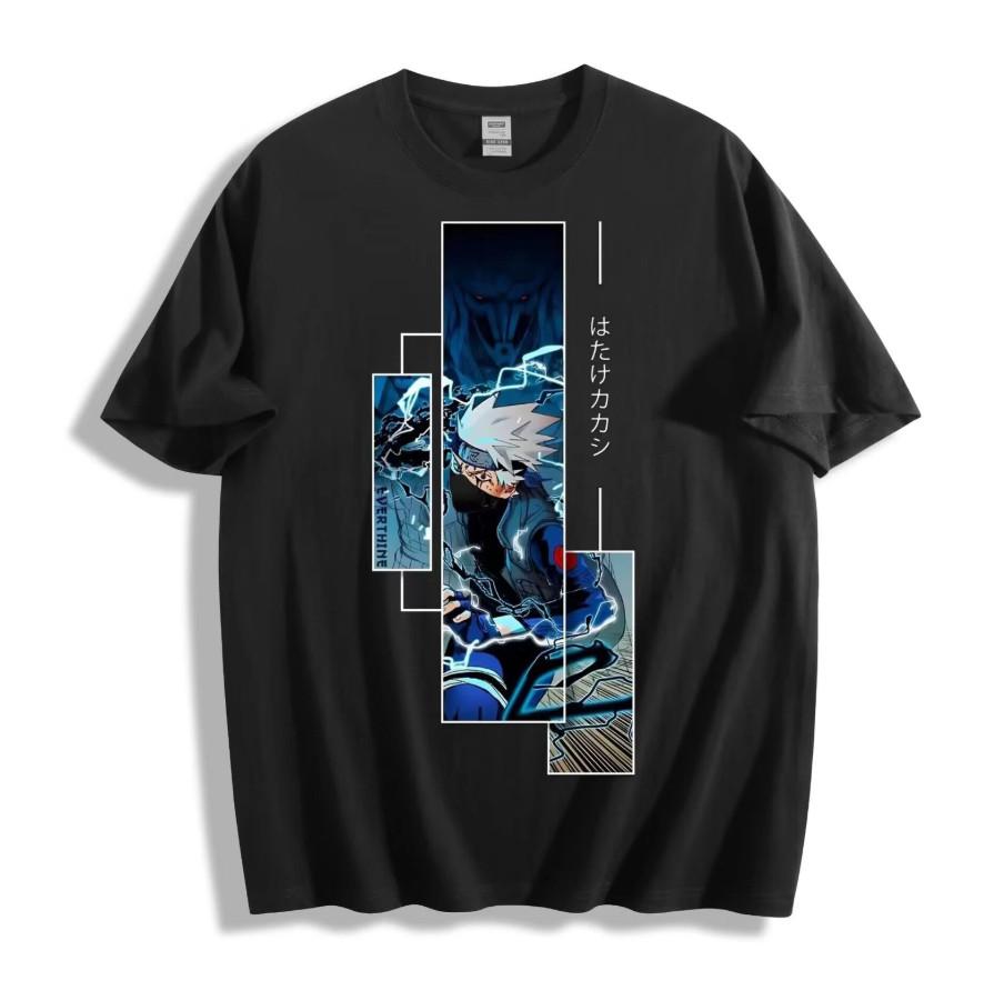 

Vintage Kakashi Hatake T-Shirt Japanese Anime Lightning Graphic 3XL