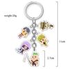 JOJO's Bizarre Adventure Acrylic Double-Sided Transparent Keychain Set of 5 Pendants