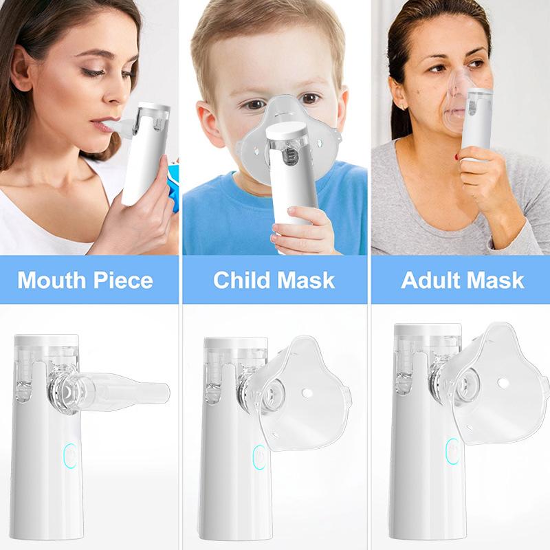 Home Medical Portable Handheld Nebulizer Children'S Silent Bilateral Ultrasonic Micro-Mesh Nebulizer