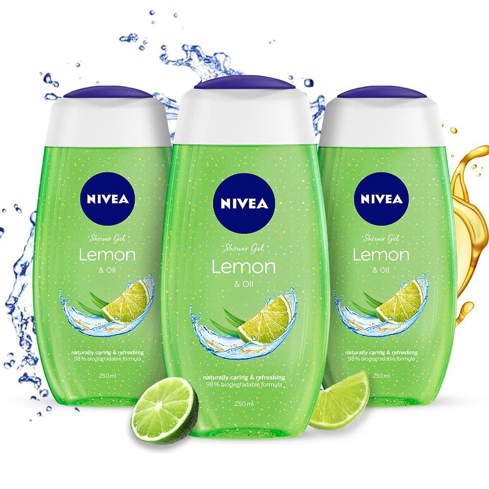 NIVEA Shower Gel, 250ml (Pack of 3)