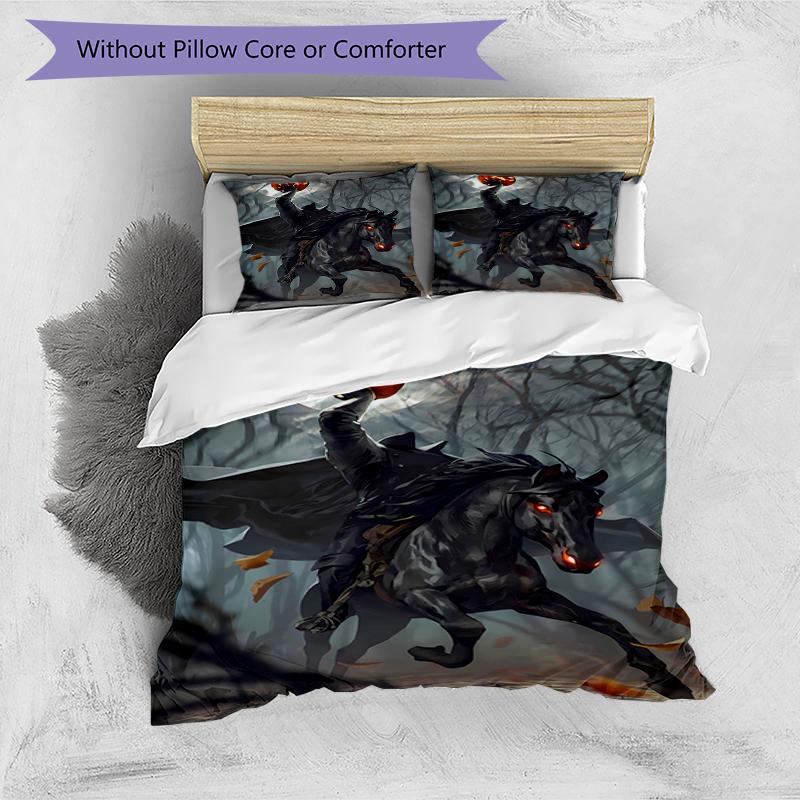 3pcs World of Warcraft Characters2 Pattern Bedding Set Duvet Cover Set Includes Duvet Cover &pillowcases, Perfect All Season Bedroom Decoration & Gift