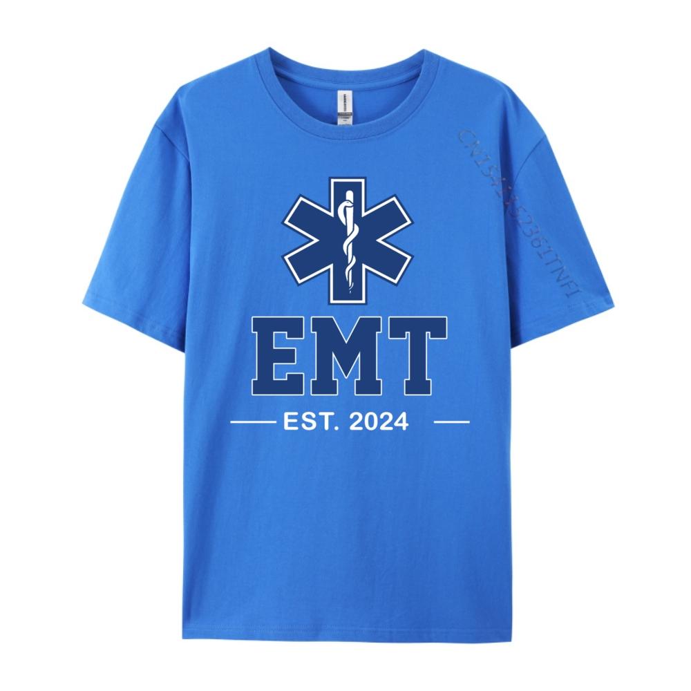 Emt Established Est Ems Paramedic Medic Graduation Grpahic Tee Luxury TShirt HOLIDAYS
