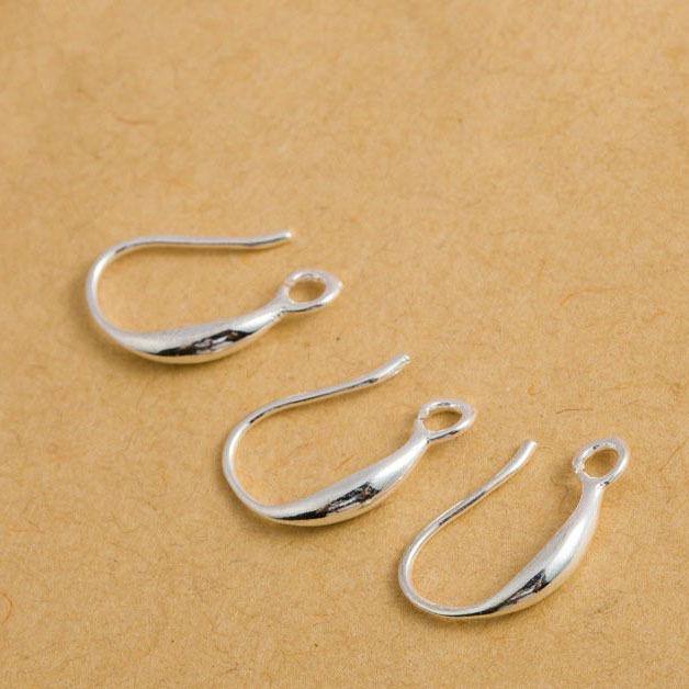 Silver French Ear Hook Clasps for DIY Jewelry Accessories