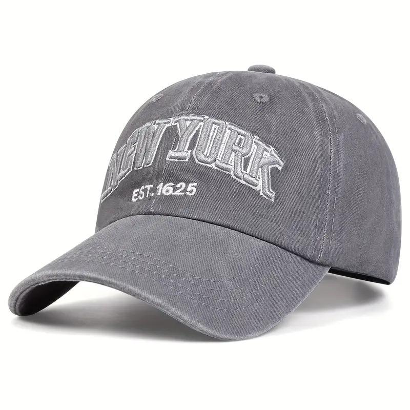 New Letter New York Washed Cotton Cap For Men Women Gorras Snapback Caps Baseball Caps Sun Protection Casquette Dad Hat Outdoors