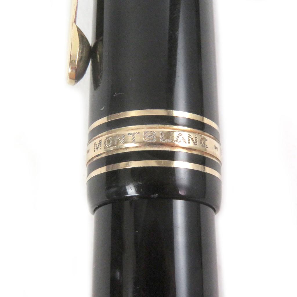Very Good MONTBLANC fountain pen 149 Meisterstck Cap type Black gold 14C mens Used