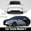 For Tesla Model Y Outdoor Protection Full Car Covers Snow Cover Sunshade Waterproof Dustproof Exterior Protection