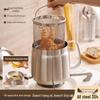 304 Stainless Steel Multi-Purpose Oil Filter Pot with Screen and Dregs Separator for Kitchen