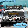 Custom Name Vasco da Gama Crest Bedding Set 3pcs, Bedding Set Including 1pc Duvet Cover And 2pcs Pillowcases for Bedroom, Dormitory Gift