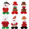 Charming Plush Christmas Decorations For Trees With Snowman Reindeer And Bear Design