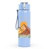 1PC Mountain Sunrise Nature Landscape Print 750ml Color Plastic Sports Water Bottle Leakproof Flip Straw Lid Suitable for Sports Office Home Use