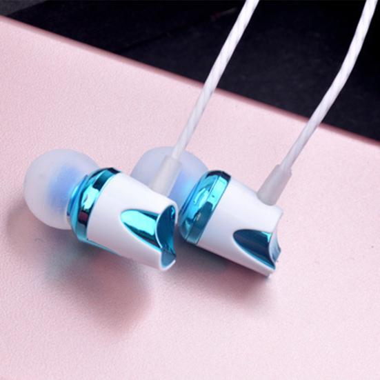 Universal Earphone Noise-canceling 1.2m Stereo Wired In-ear Earbud with Mic for Mobile Phone