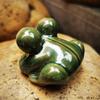Ceramic Big Eyes Frog Figurine Realistic Green Frog Statue Indoor Outdoor Garden River Pond Lake Fish Tanks Animal Decoration