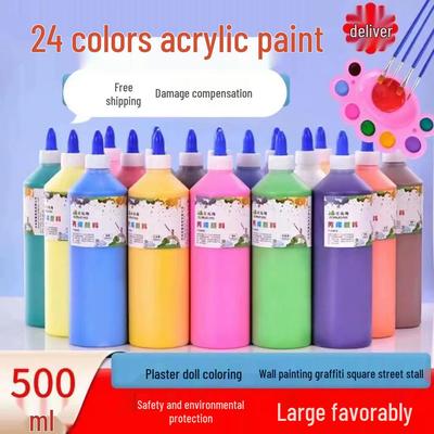 500ml Acrylfarbe für DIY-Graffiti, Gipsfigurenkunst und Straßenverkaufsbedarf