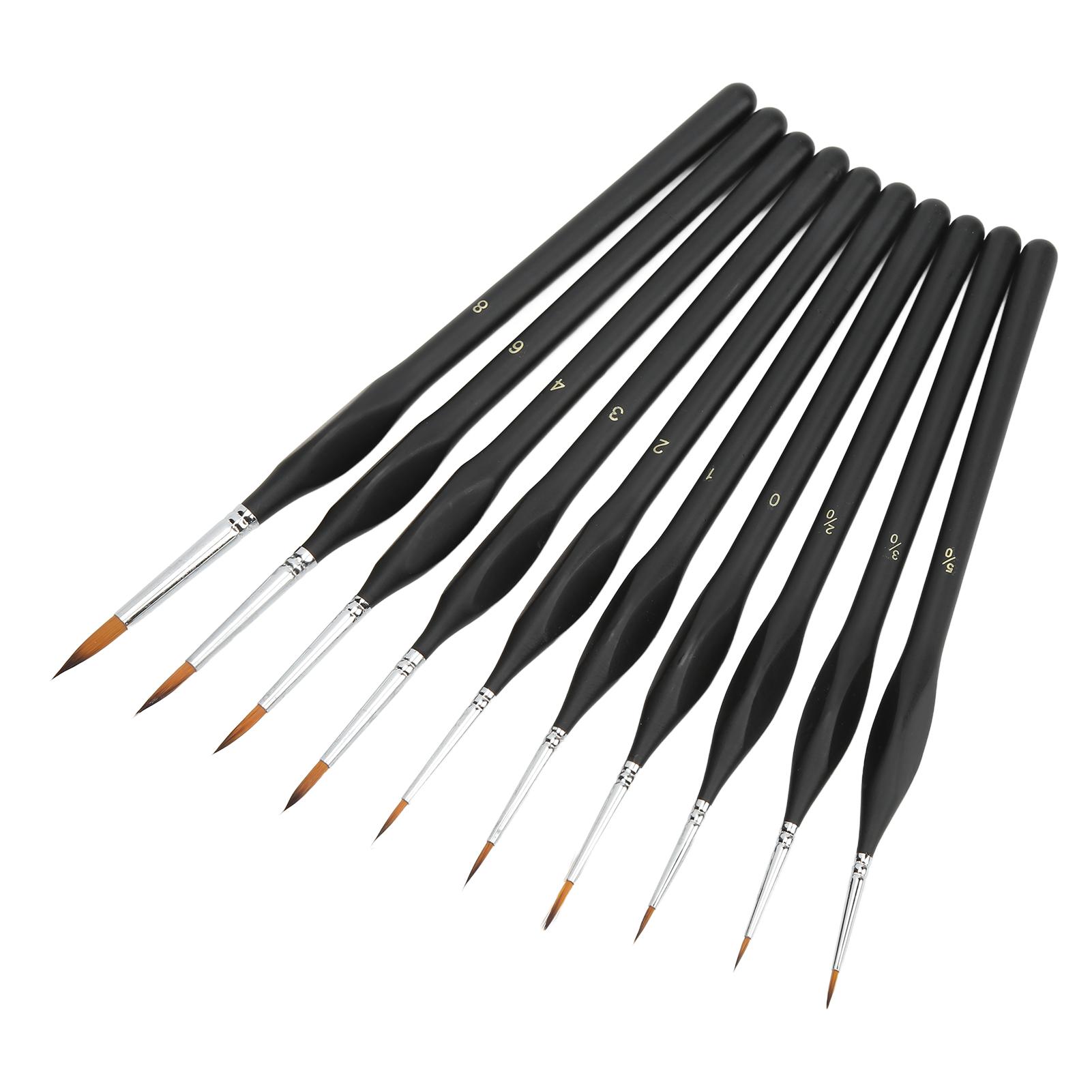 

Набор из 10 кистей для рисования, эргономичная ручка, мягкий нейлон, хорошая впитываемость, широкое применение