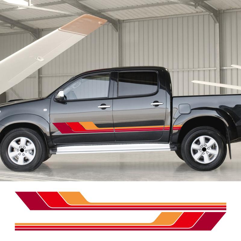 Car Sticker for Toyota Hilux Revo Vigo Rocco SR5 Door Side Colors Stripes Decor Decal Vinyl Film Cover Auto Tuning Accessories