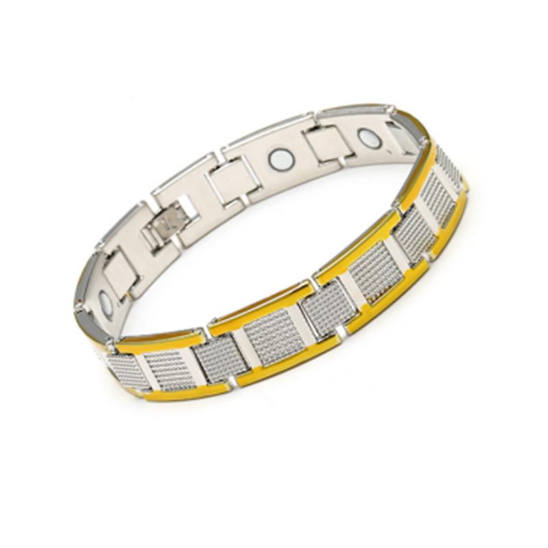 Hot-selling retro dragon scale pattern crocodile magnet bracelet wholesale four-in-one wide version magnet bracelet