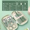 Luxury Beauty Nail Clipper Set 14-Piece Carbon Steel Durable Portable Manicure Tools Custom Logo Plastic Box for Women Nail Art