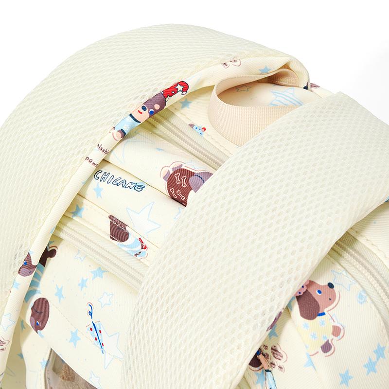 Printed Junior High School Student Backpack Waterproof Large Capacity Schoolbag Women's Backpack