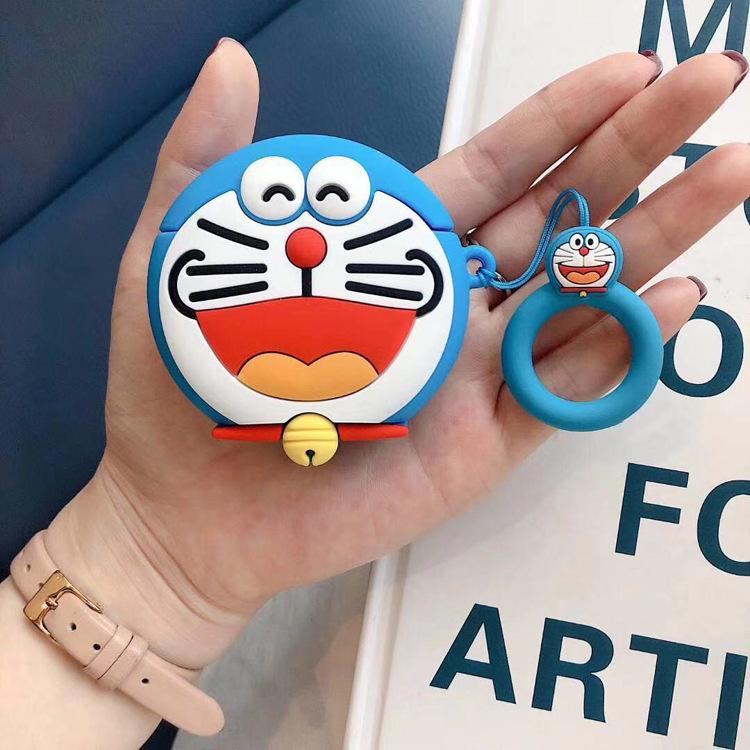 Doraemon For Airpods Pro 2 Case,3D Cartoon Anime Silicone Protective Earphone Cover For Airpods 4 3 2 1 Case Cover Funda Kids