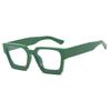 square thick-edged glasses frame, European and American fashion ins glasses, retro trend anti-blue flat glasses