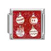 Lovely Santa Claus Snowman Christmas Tree Gloves Italian Charm Links Fit 9MM Stainless Steel Bracelet Women Men DIY Making Gifts
