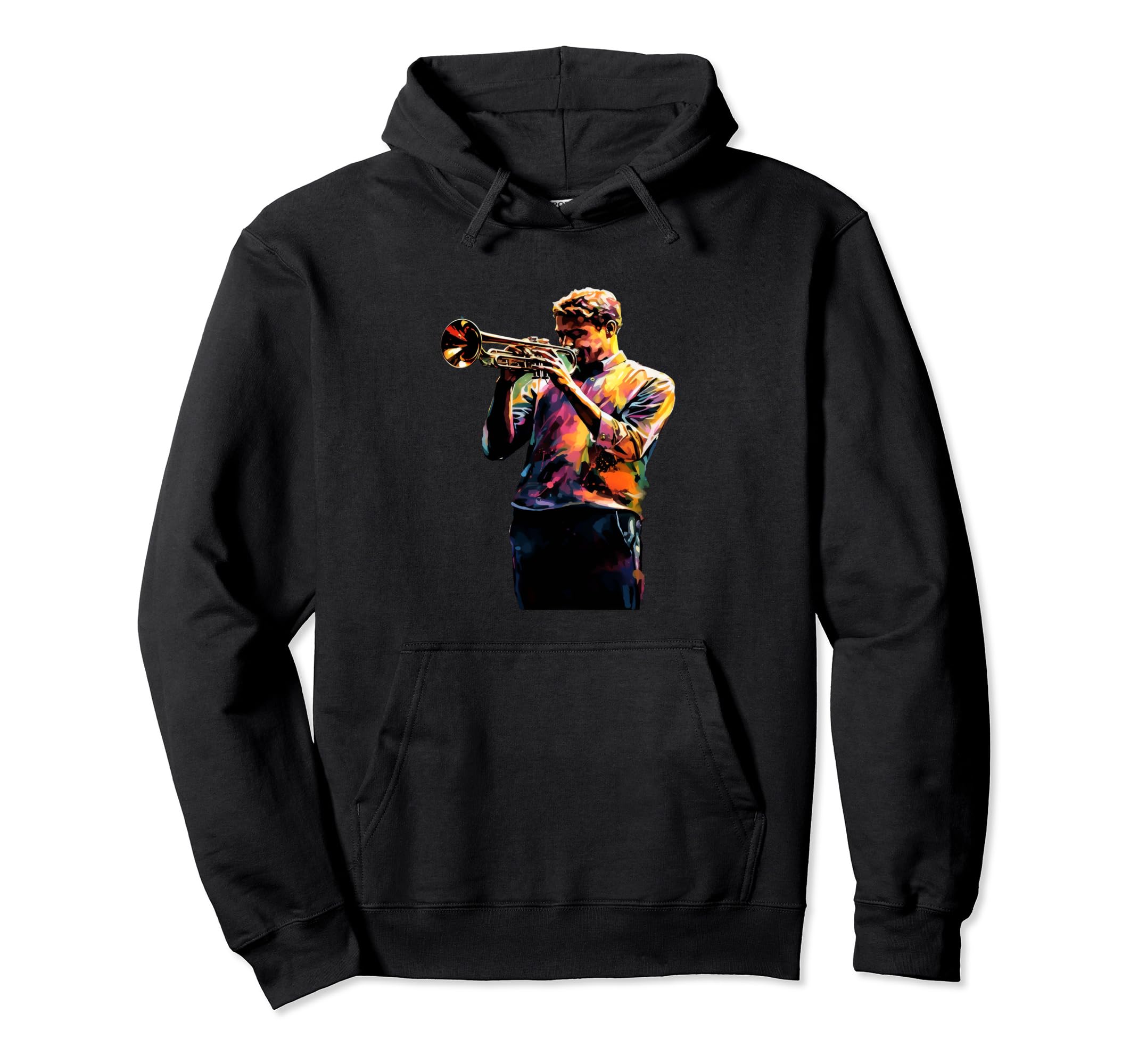 

Trumpet player trumpeter musician watercolor hoodie