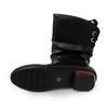 Western Shoes for Women Versatile Chunky Heel Ankle Boots Knee High Red Black Tall Boots Woman Pleated Low Heel Women's Boots