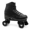 Rose Red Double Row Adult Roller Skates with Flashing Wheels - Leather Style