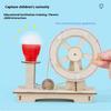 DIY Holz Handgenerator Kinder Wissenschaftsspielzeug Lustiges STEM Technologie Gadget Physik-Set Lernspielzeug für Kinder Lernspielzeug