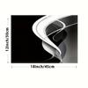 4/6pcs Set Modern Minimalist Textured Black And White Series Patterned Placemats for Seasonal Everyday Holiday Decoration Suitable for Home Kitchen