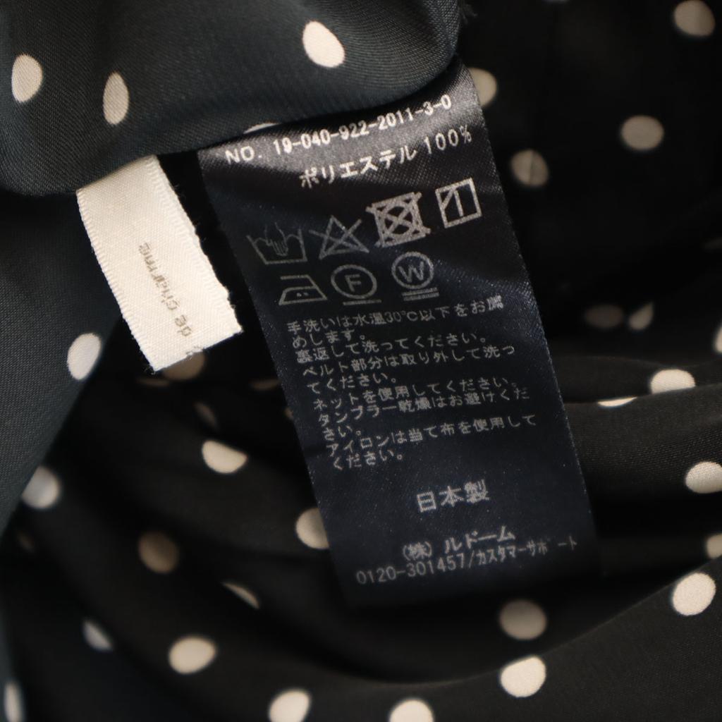 Plage Made In Japan Dot Pattern Long Sleeve Shirt Dress 38 Polka Dot Women Used