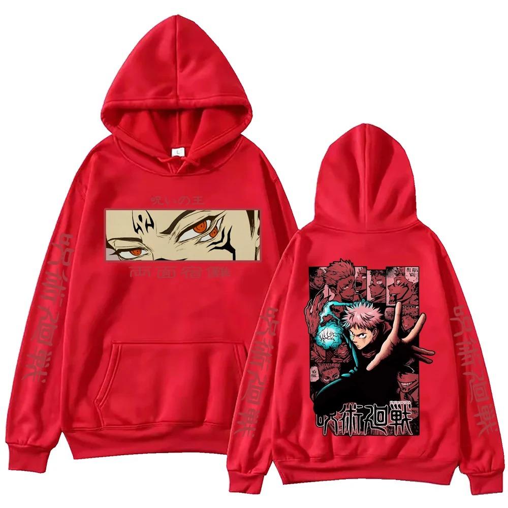 Jujutsu Kaisen Itadori Hoodie Man Woman Harajuku Long Sleeve Pullover Tops Sweatshirt Gift