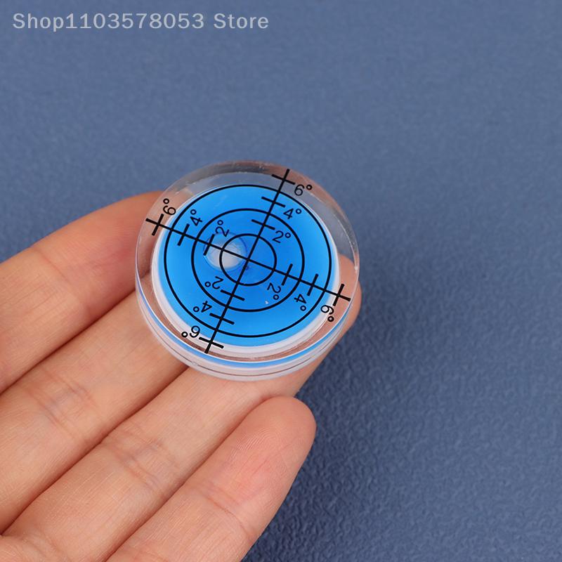 2Pcs/set 32mm Spirit-Bubble Level Surface Degree Marking Level Round Measuring Meter Acrylic For Construction Manual Tools Parts