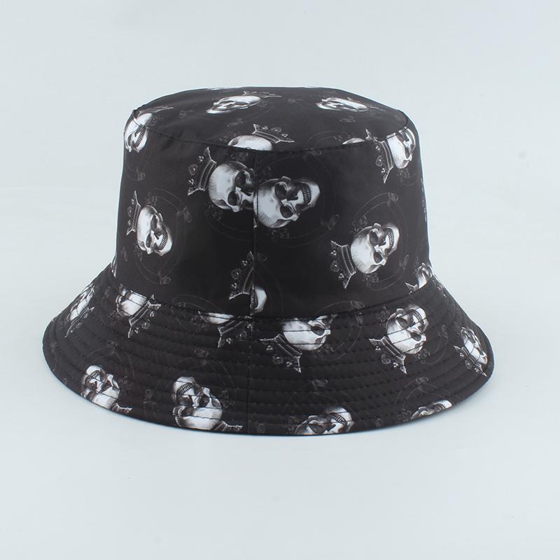 Herren Damen Fischerhut Vintage Print Eimerhut Wende Bob Hut Damen Retro Hip Hop Kappe Gorros