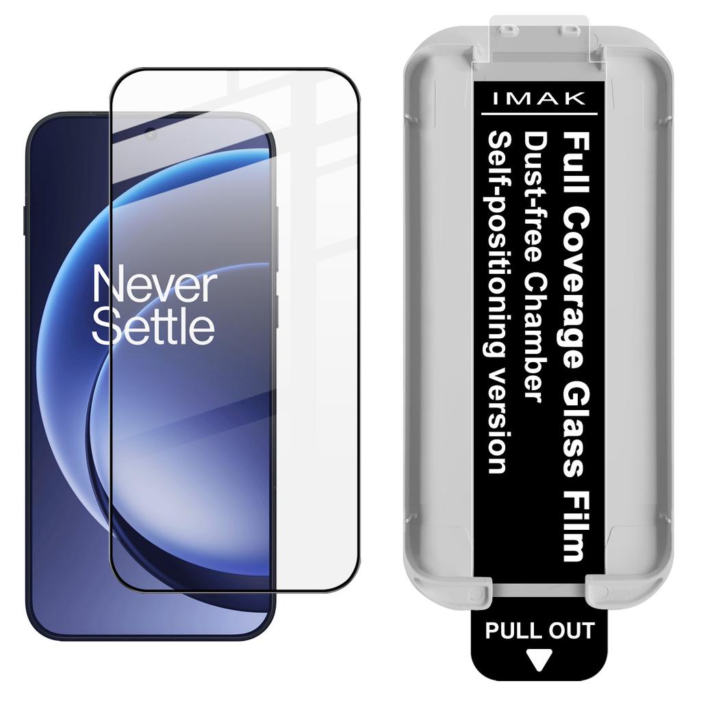 For OnePlus 15 5G Glass IMAK Dust-free Cabin Full-screen Tempered Glass Film Supports Fingerprint Unlock