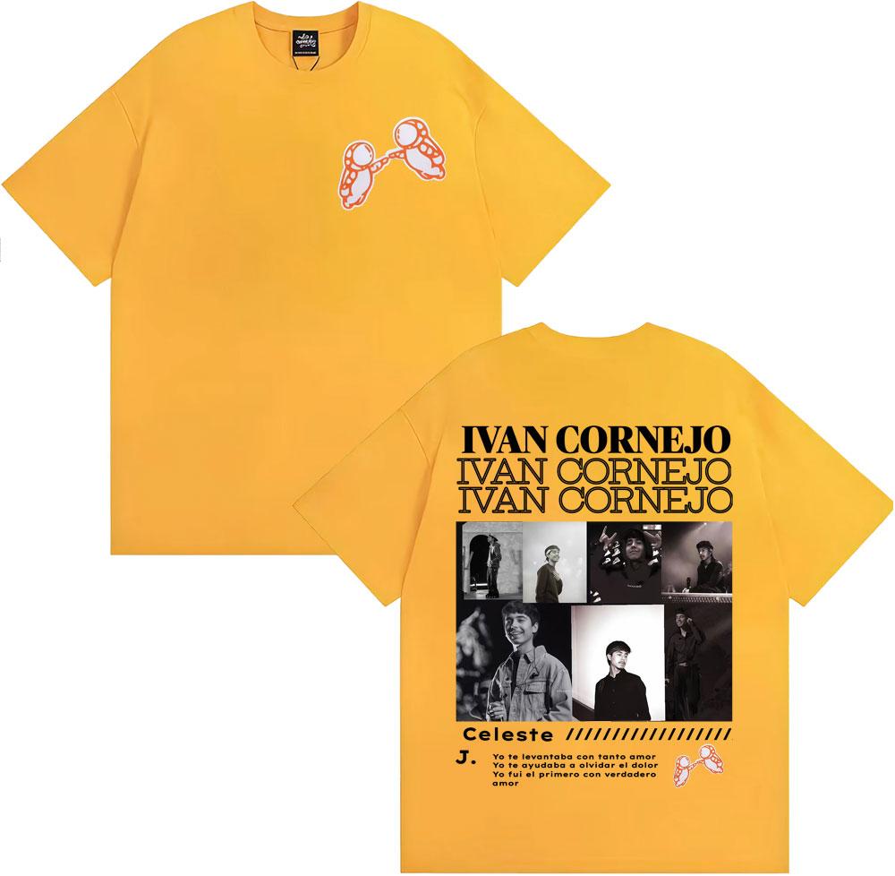 Singer Ivan Cornejo Album Cover Print Tshirts Unisex Women Fashion Hip Hop Pop Music Tshirt Summer Tops High Quality Cozy T Shirt