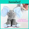Plush Peekaboo Elephant Toy Singing Stuffed Animated Kids Doll Soft Toy Gift