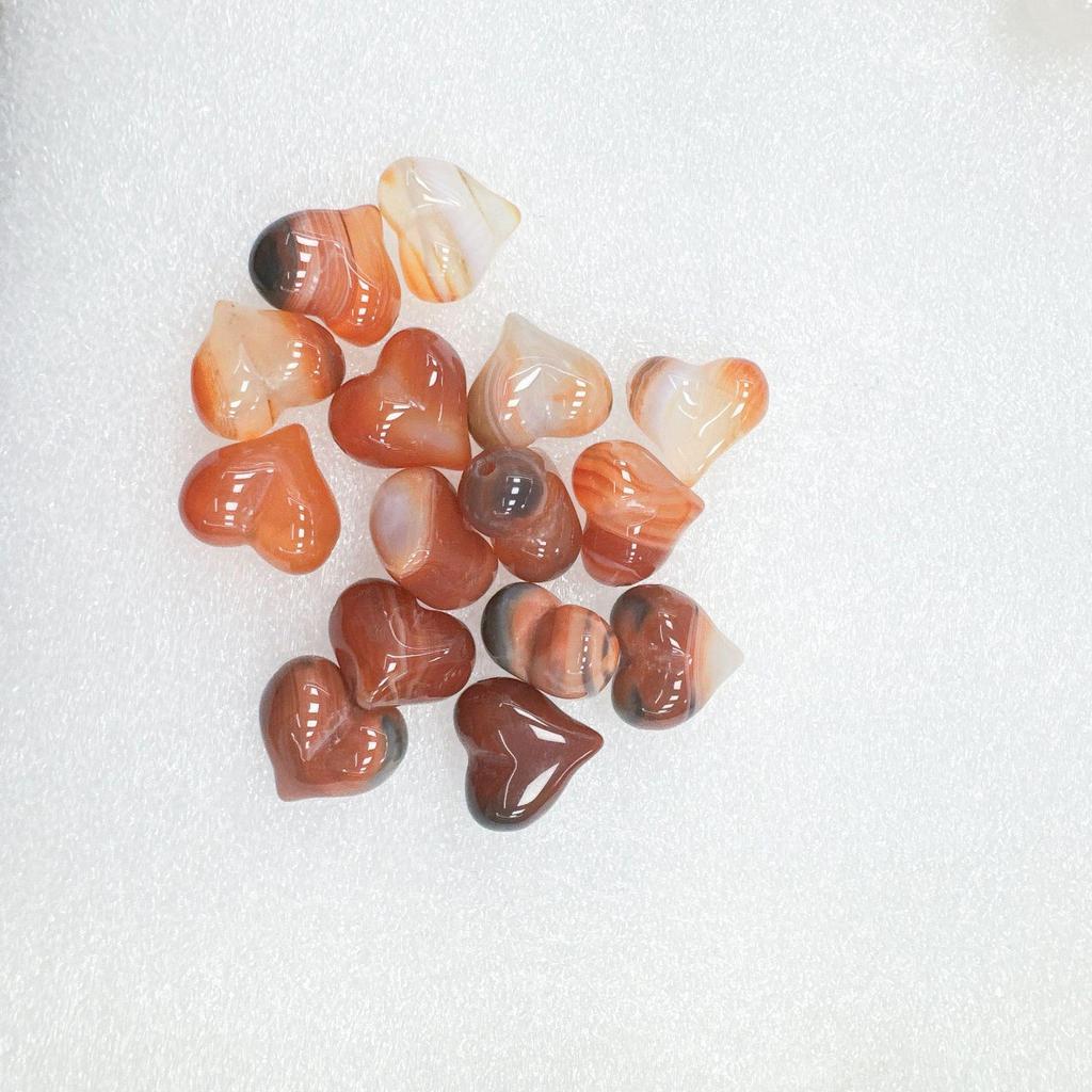 Natural Crystal Heart Beads: Multiple Styles for DIY Jewelry - Necklace & Bracelet Accessories