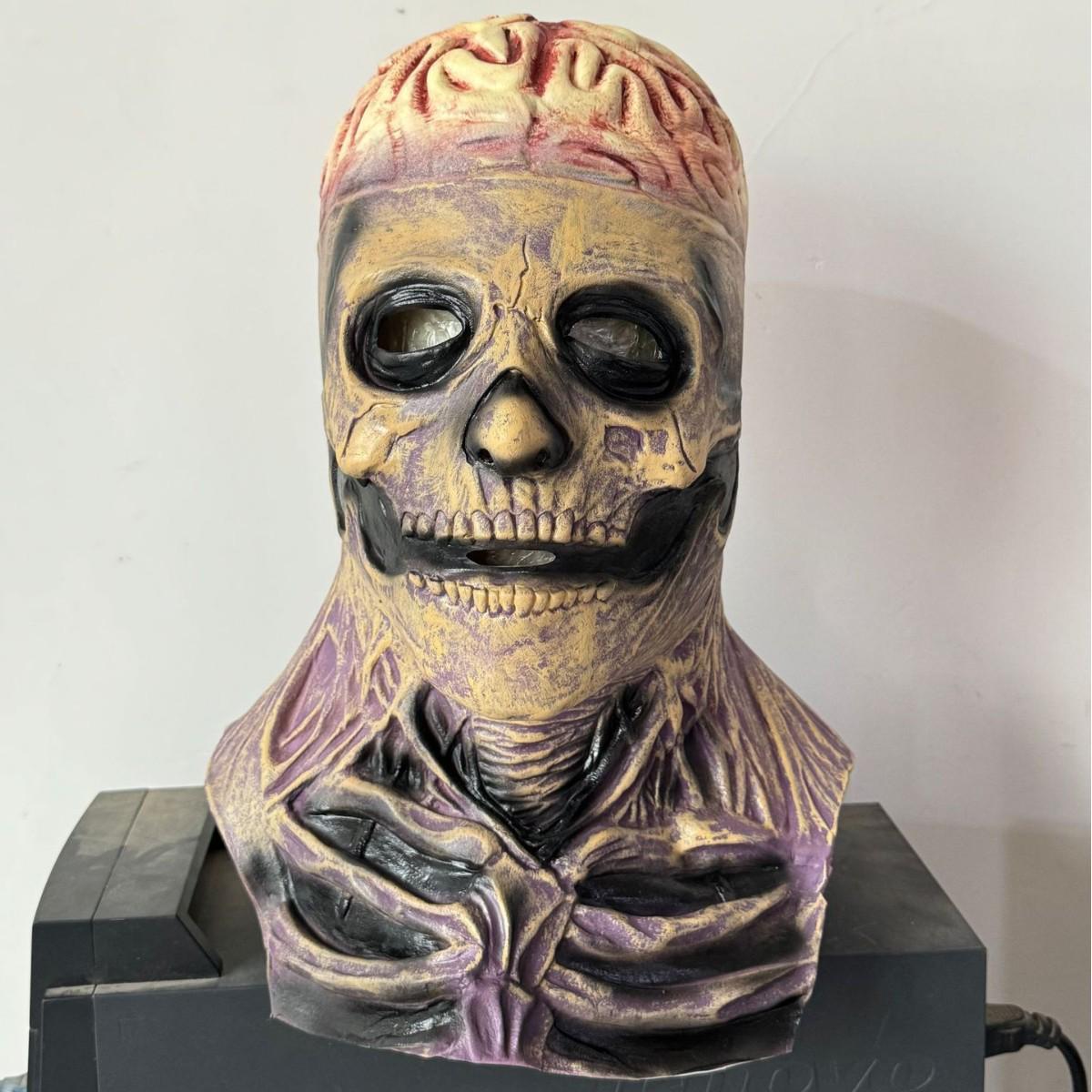 Available: New Halloween Horror Adult Brain Pulp Skull Mask