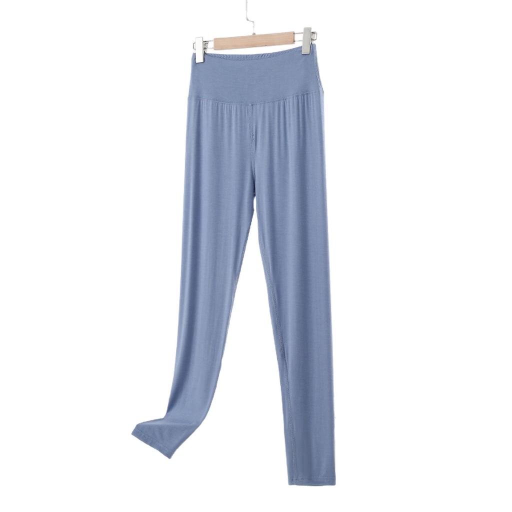 Modal High-Waist Tummy Control Cropped Pants for Plus Size Women - Slimming & Butt Lifting Bottoms for Autumn