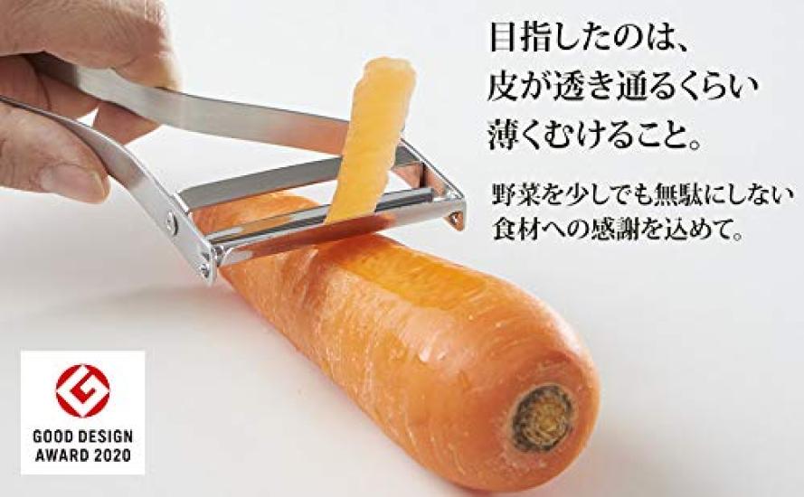Iidaya EverPeeler Peeler with Replaceable Stainless Made in Japan JK03 Good Design Award Left-Handed Blades, Steel, (For Left-Handed Use) [2020