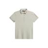 Tour Tech Polo Embroidered Logo Short Sleeve Polo Shirt Women Tops Almond-Milk GWJT09006-E031