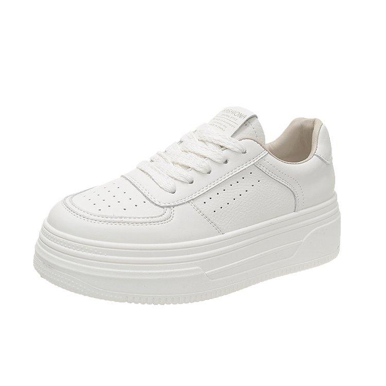 

Little white shoes women s versatile spring and autumn thick-soled muffin 2025 summer breathable new leisure sports student board shoes women 40 хаки