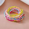 Bohemian Beaded Bracelets Set For Women Colorful Beads Stretchy Strand Chain Stacked Bracelets Summer Beach Jewelry