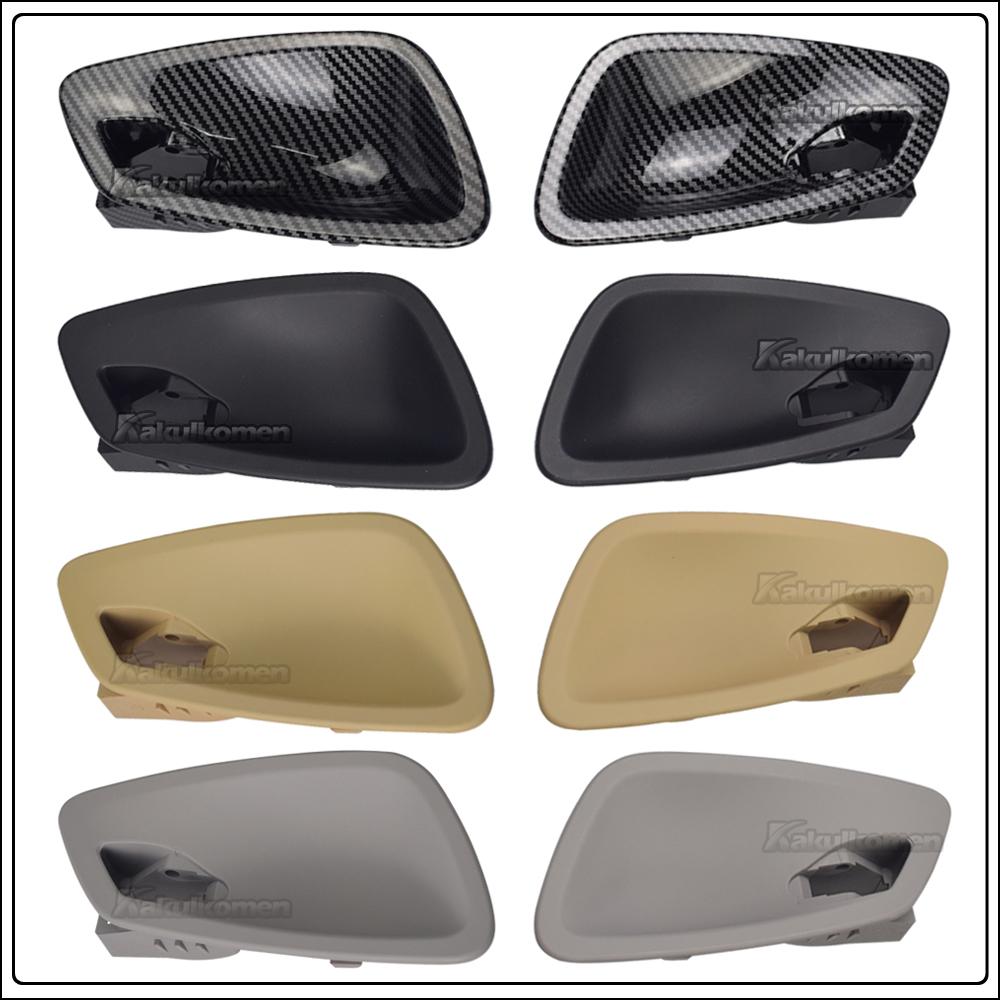 

2 шт., черная внутренняя дверная ручка автомобиля, сменный чехол для BMW 3 серии E90 E91 E92 E93 2005-2012, новый авто