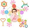 60/400PCS Plum Blossom Building Blocks 3D Bricks Toys Baby Snowflake Building Blocks Toys DIY Educational Blocking Toys Gifts