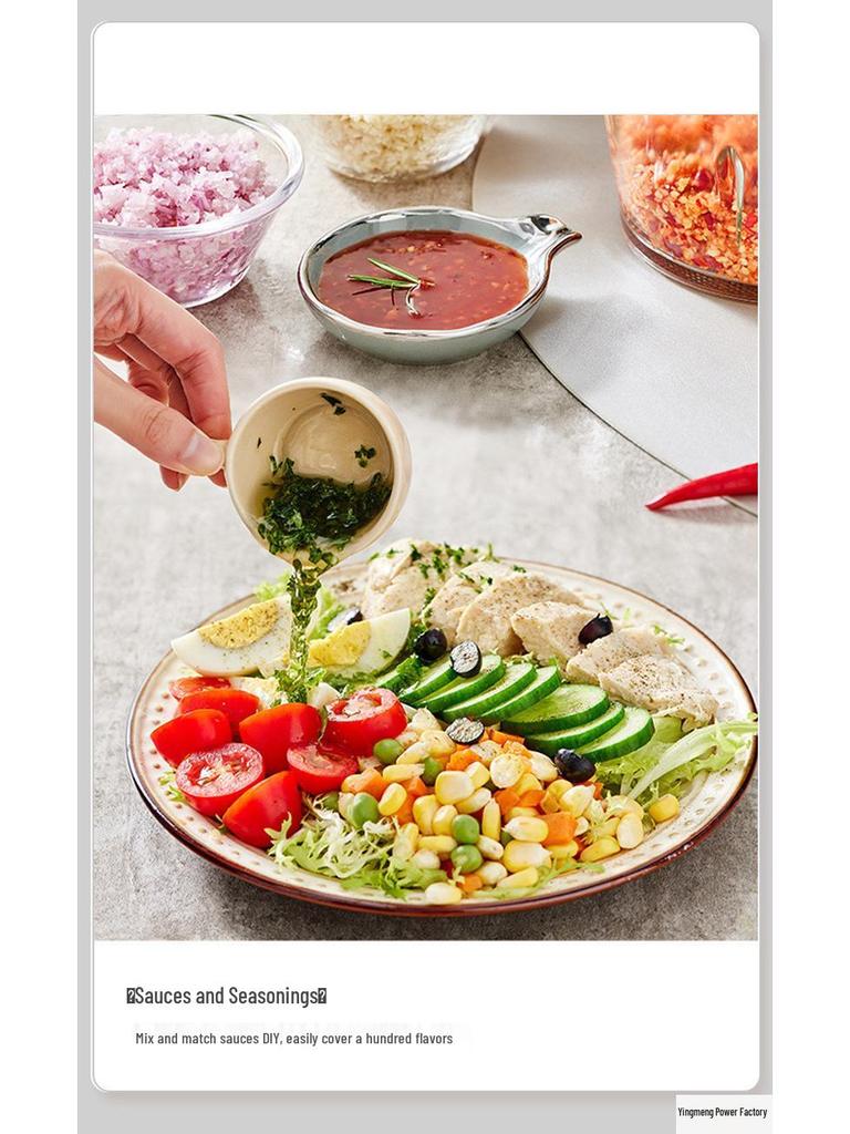 German Multifunctional Meat Grinder and Food Processor with Transparent Glass Cup for Garlic and Chili