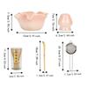 Japanese Style Ceramic Matcha Tool Flower Shaped Matcha Making Kit Matcha Tea Set  Matcha Lovers