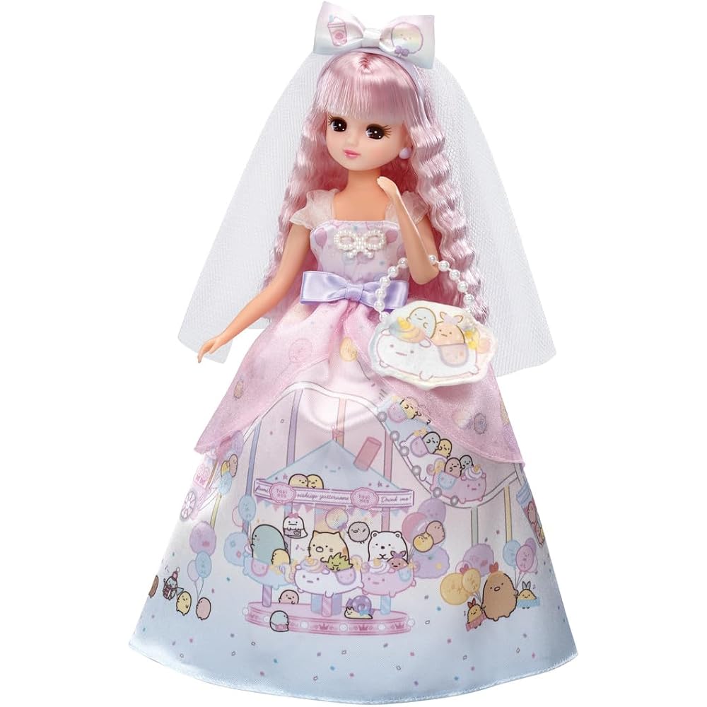 TAKARA TOMY (TAKARA TOMY) Licca-chan Doll LD-05 Sumikko Gurashi Daisuki Wedding Dress Up Play Toy...